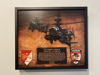 A Trp &quot;Avengers&quot; 1-6 CAV Wood Plaque 12.5&quot;x10.5&quot;