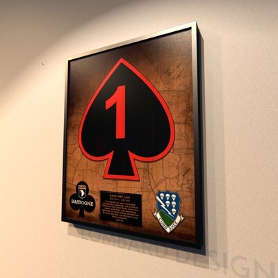1-506th Plaque - Stained - 20.5"x16.5"