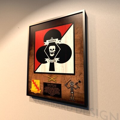 Bandits 1-32 CAV Plaque - Stained - 20.5"x16.5"