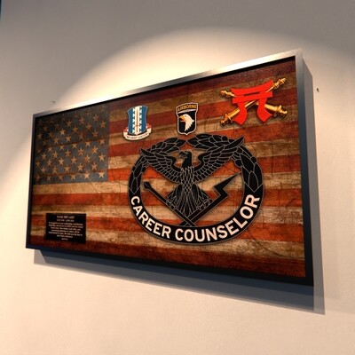 Career Counselor Rustic Flag Plaque - 28.25&quot;x15.25&quot;