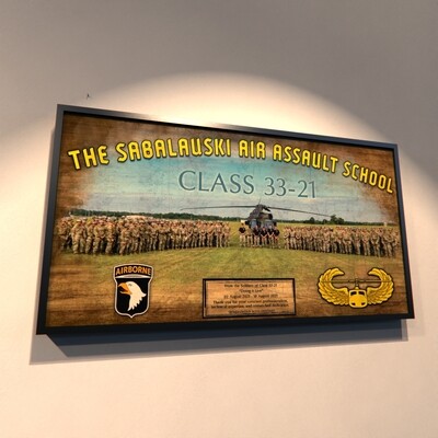 Sabalauski Air Assault School Rustic Plaque - 28.25&quot;x15.25&quot;
