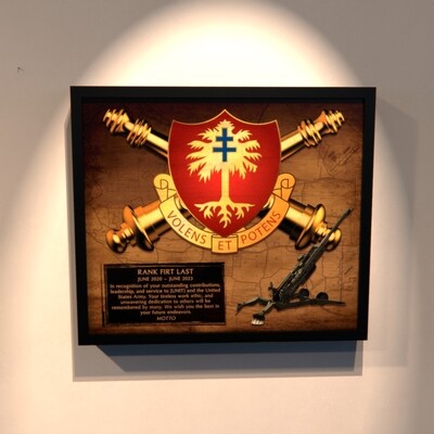 1-320th FA Wood Plaque - 12.5&quot;x10.5&quot;