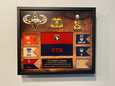 101st Special Troops Battalion Wood Plaque - 12.5"x10.5"