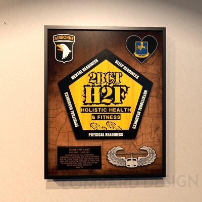 2BCT H2F Wood Plaque - 20.5&quot;x16.5&quot;
