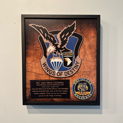 HHC &quot;Hellcats&quot; 101 CAB Wood Plaque - 12.5&quot;x10.5&quot;