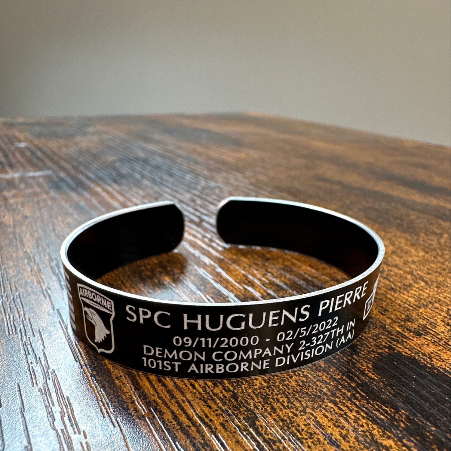 SPC Huguens Pierre Memorial Bracelet