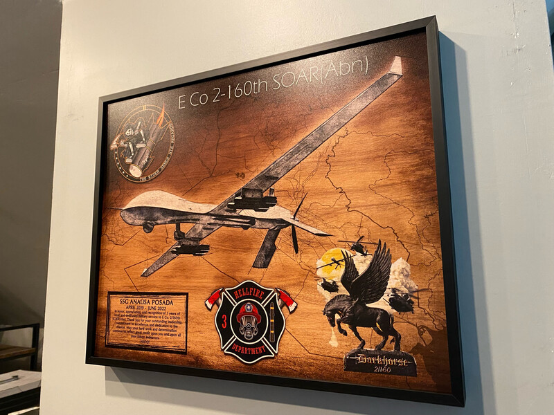 E Co 2-160th Plaque - 16.5&quot;x20.5&quot;