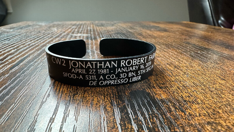 Jonathan Robert Farmer Memorial Bracelet