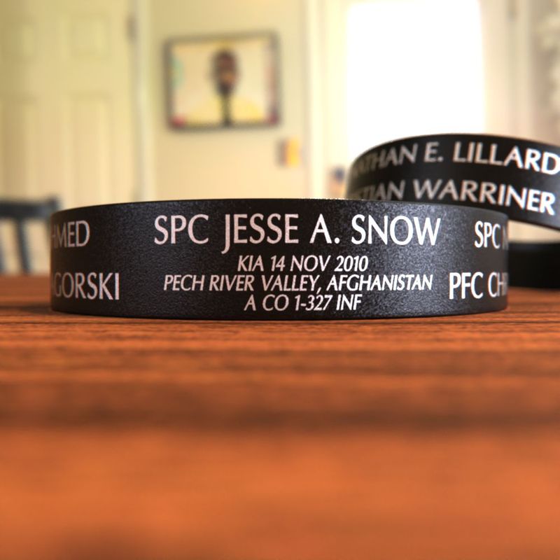 Ahmed, Snow, Lillard, Nagorski, Warriner Memorial Bracelet