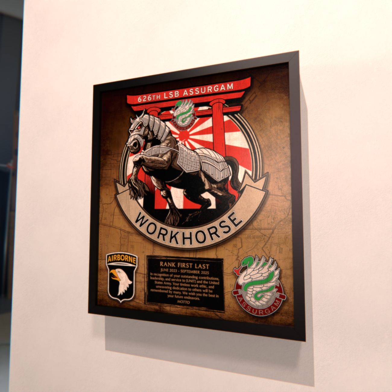 G CLC &quot;Workhorse&quot; 626 LSB Wood Plaque - 12.5&quot;x10.5&quot;