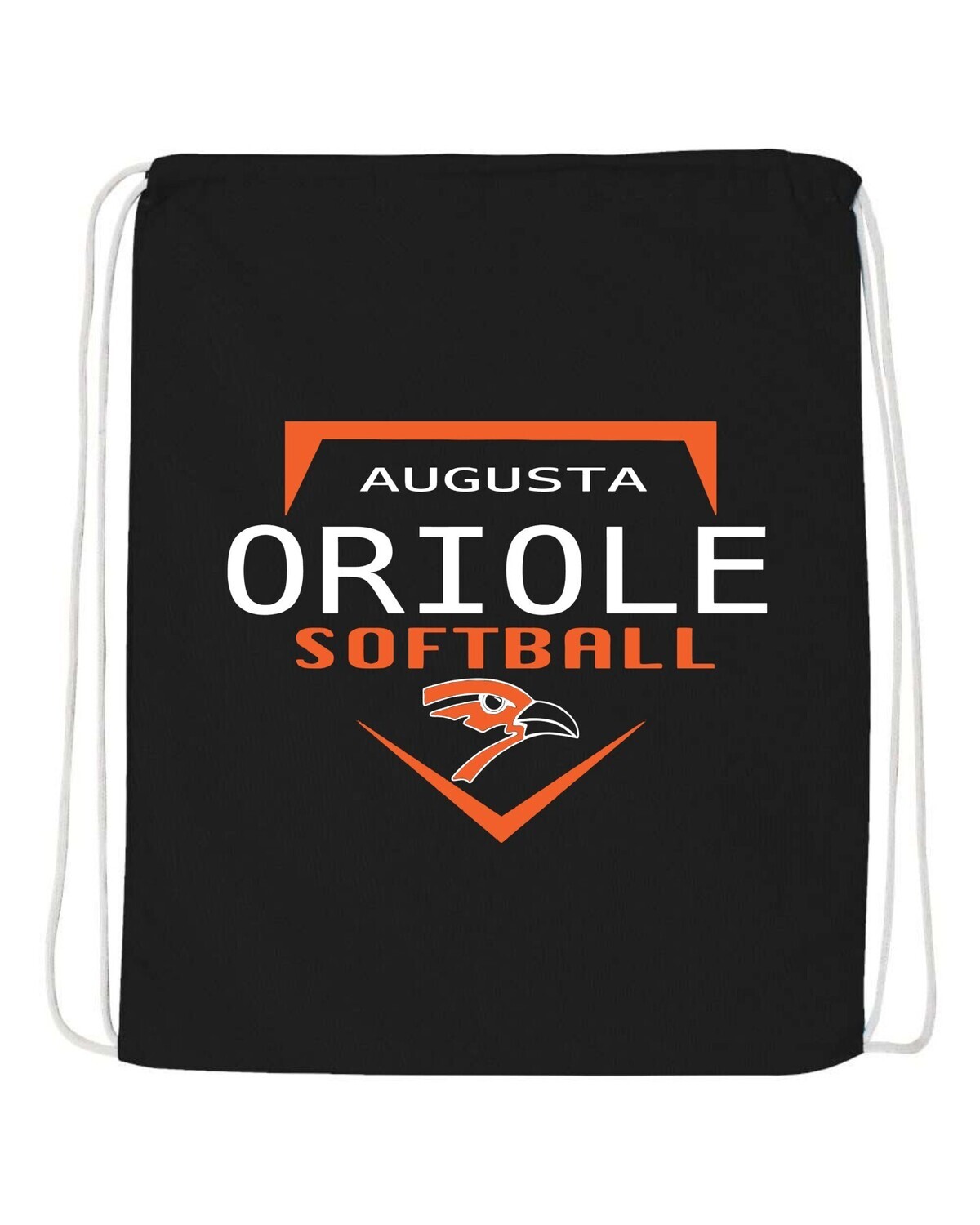 Augusta Orioles Softball Drawstring bag