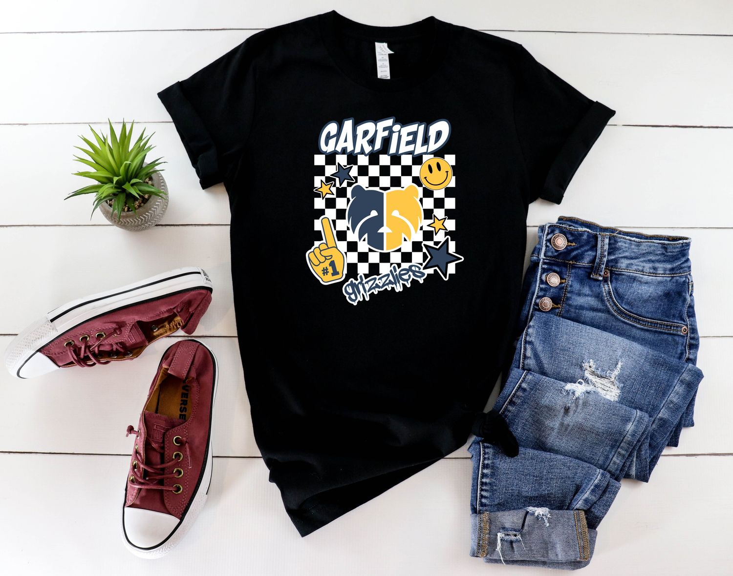 Garfield Grizzlies Checker