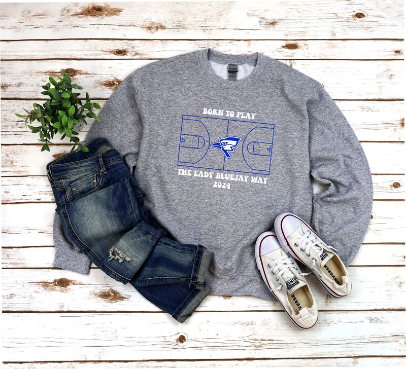 Lady Bluejay Basketball AMS 2024 (Crew neck/ hooded sweatshirt)