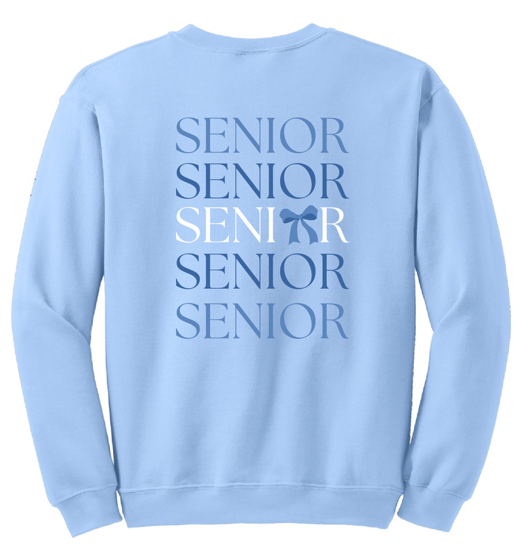 Seniors Class of 2026 Crew Neck Sweatshirt Blue