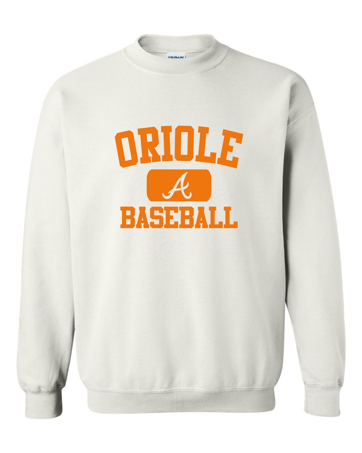Orange AHS Orioles Baseball 2025 Crewneck Sweatshirt/Hooded Sweatshirt