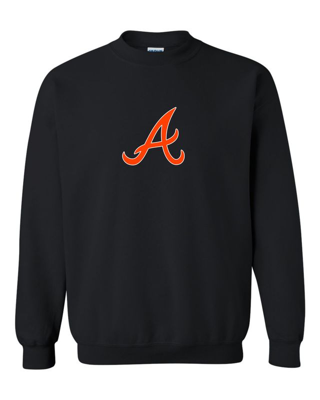 Orange &#39;A&#39; on Black AHS BASEBALL AHS Orioles Baseball 2025 Sweatshirt