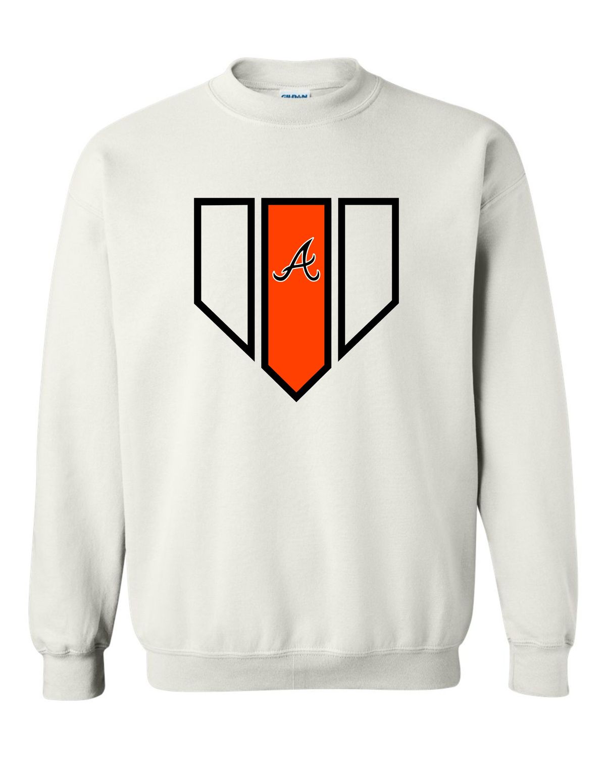 Baseball Plate with A AHS Orioles Baseball 2025 Sweatshirt