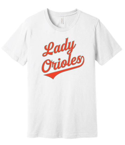 Lady Orioles Teal Outline