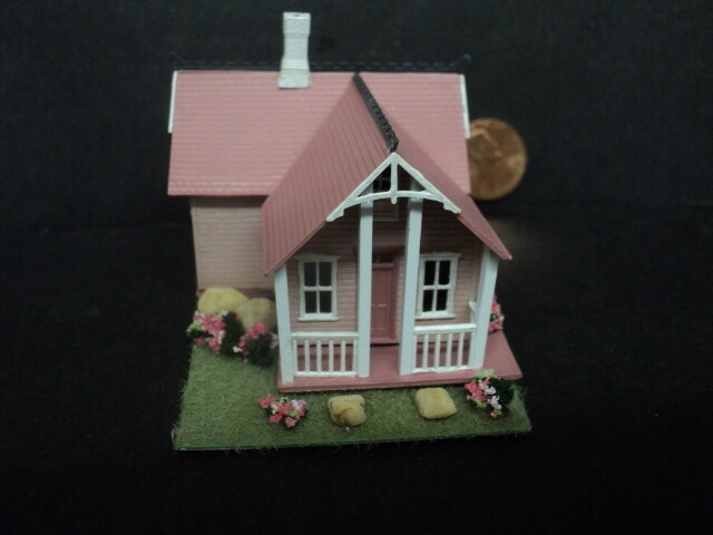 DOLLHOUSE FOR INSIDE YOUR DOLLHOUSE- 1/144TH SCALE- PINK-#2