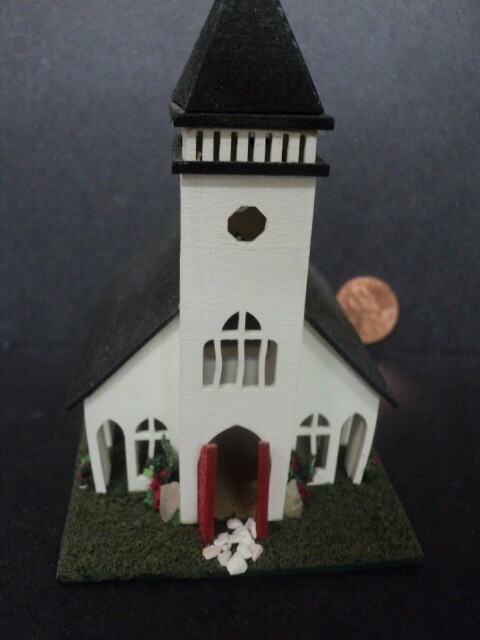 DOLLHOUSE CHURCH - 1/144TH SCALE- CHURCH FOR INSIDE YOUR DOLLHOUSE..