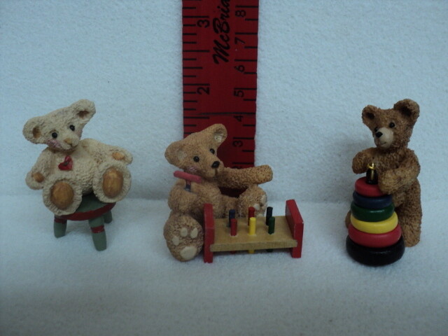 MINI BEAR SET- BEARS W/ TOYS- W6366