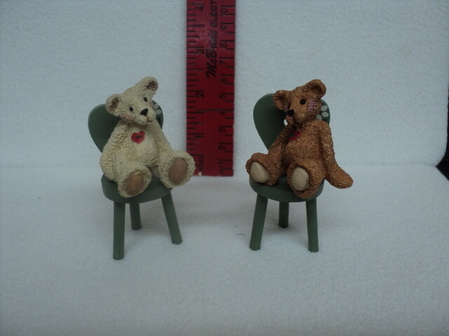 MINI BEARS WITH CHAIR SET- W6362