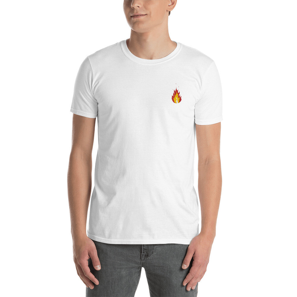 Embroidered Flame T-Shirt