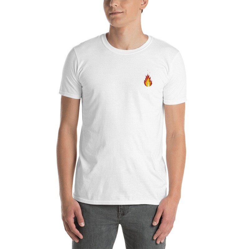 Embroidered Flame T-Shirt