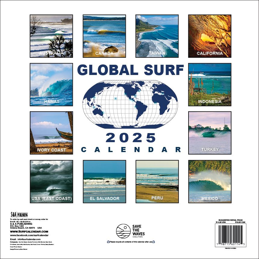 GLOBAL SURF 2025 CALENDAR