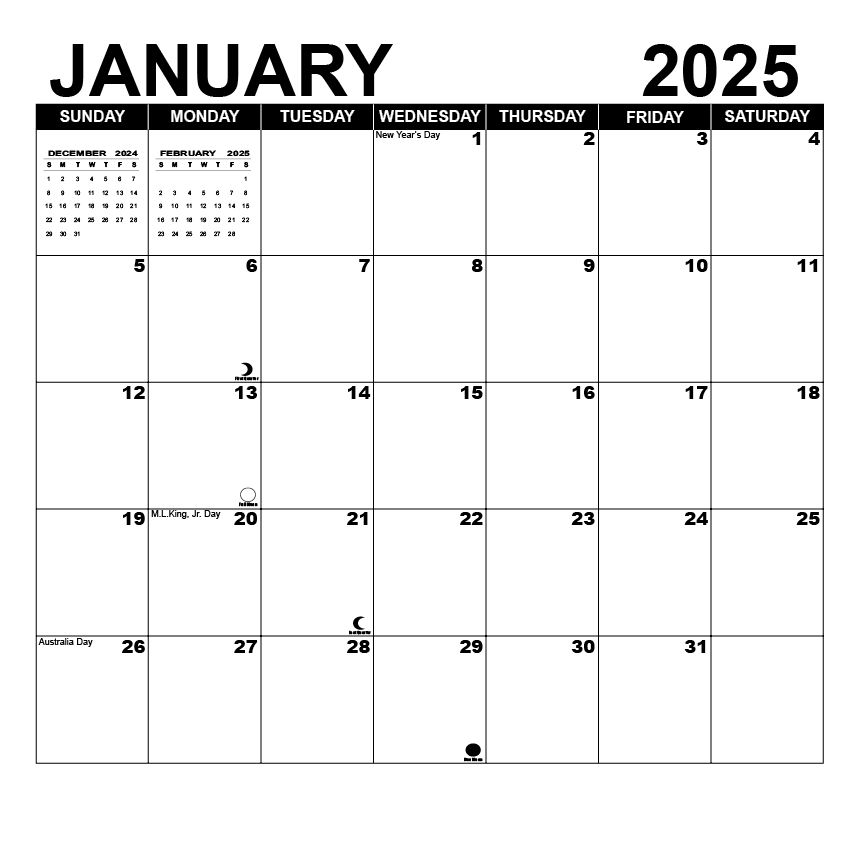 PRO SURF 2025 CALENDAR