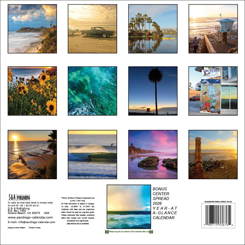 ENCINITAS TIDE 2025 CALENDAR