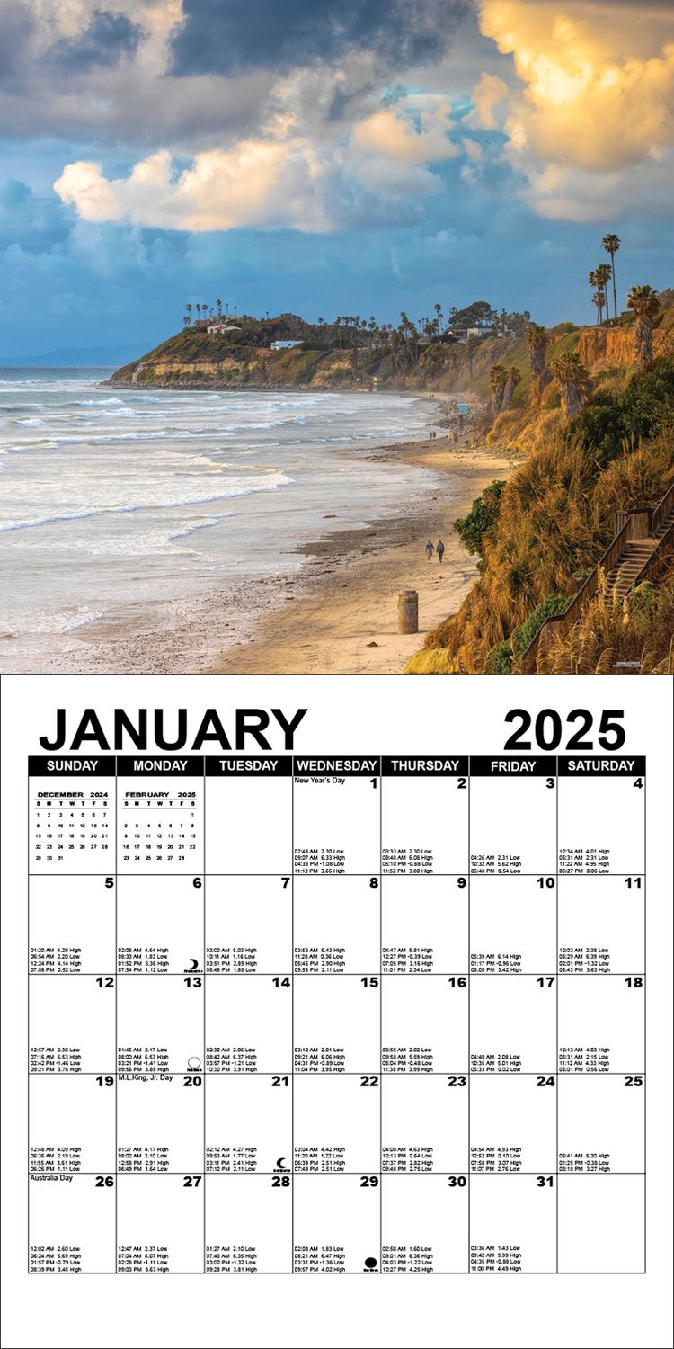 ENCINITAS TIDE 2025 CALENDAR