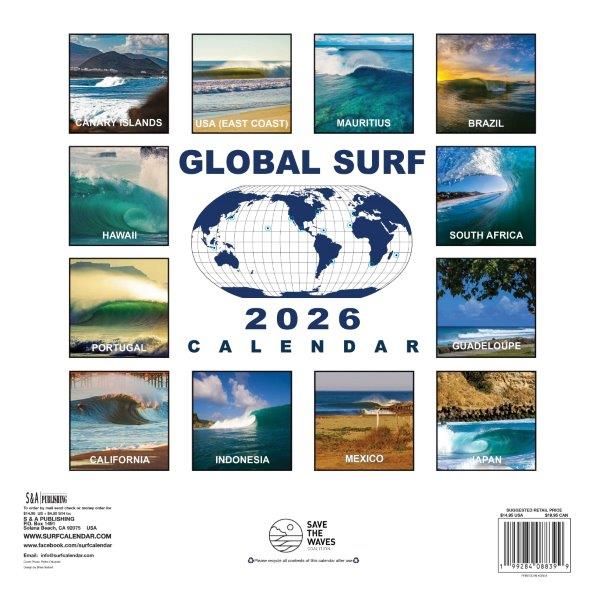 GLOBAL SURF 2026 SOUTHERN CALIFORNIA TIDE CALENDAR