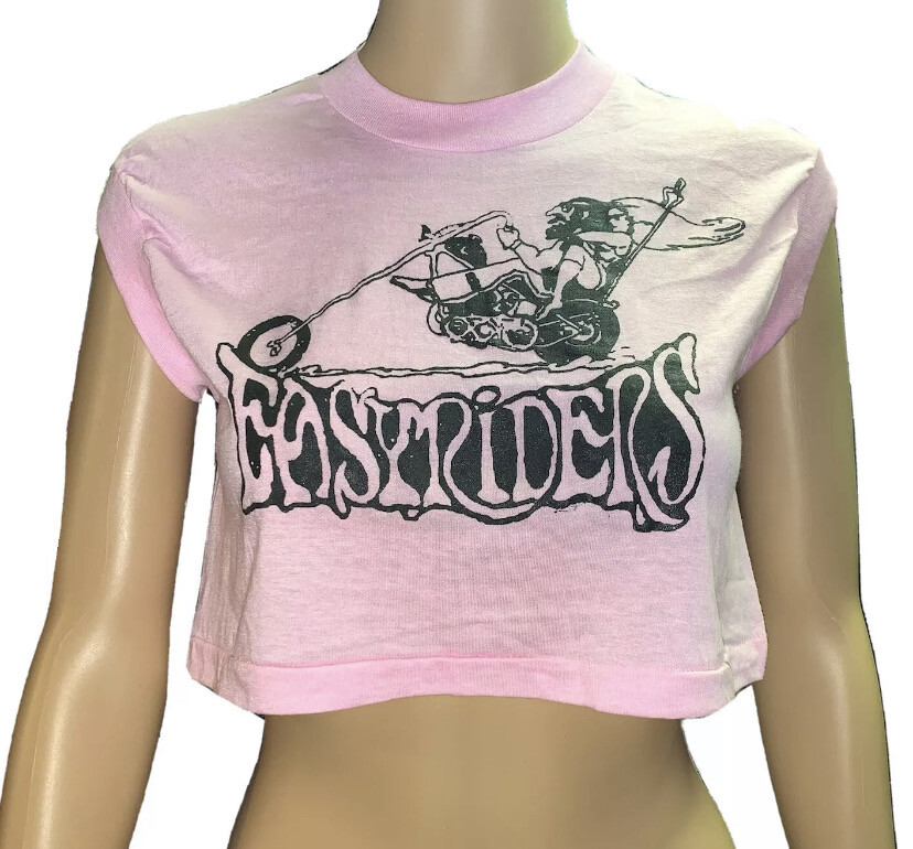 Easyriders Print On NOS Deadstock Cropped Screen Stars T-shirts Choose Color & Size
