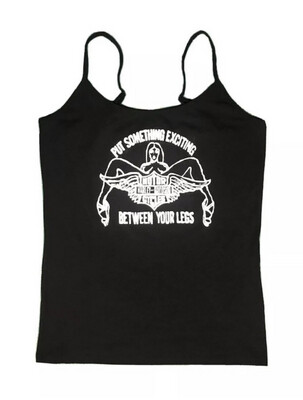 Exciting Black Jersey Tank Top