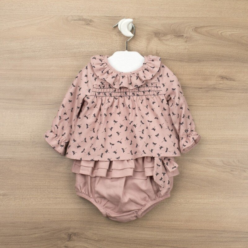 CONJ.RANITA VOLANTES + CAMISA C/VOLANTE FANTASTIC