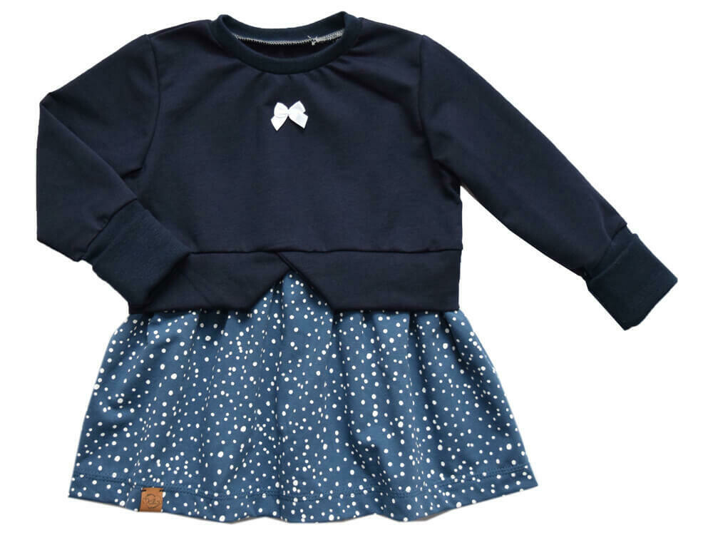 Girly Sweater | Punkte marine