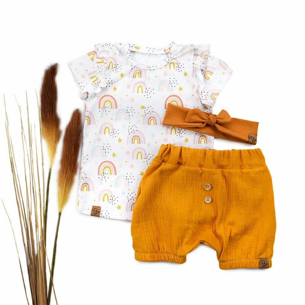 Shorts | Musselin | sonnengelb