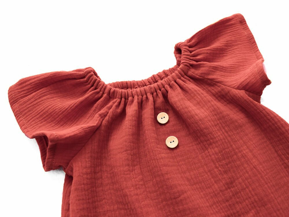 Sommerkleid | Musselin | rost