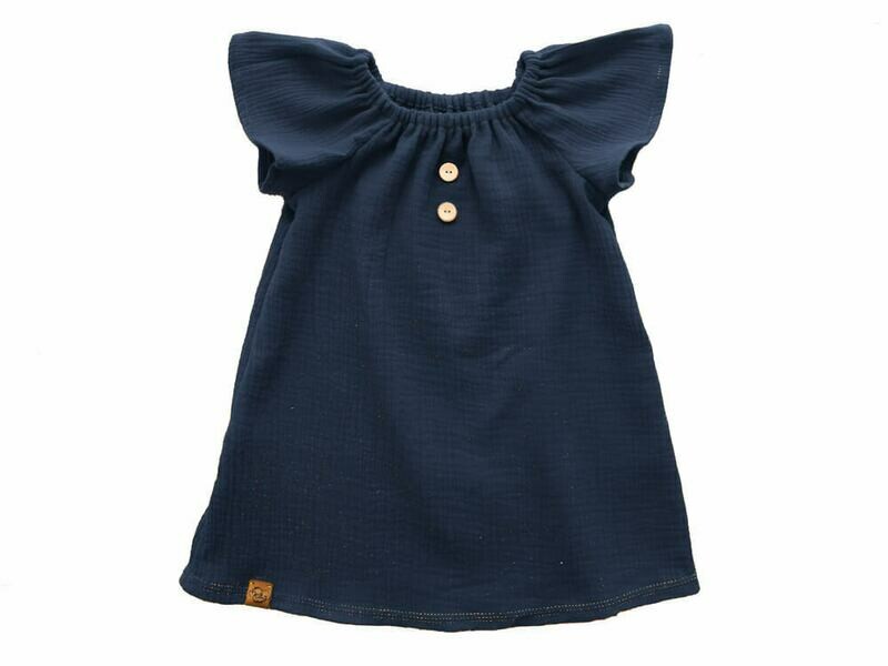 Sommerkleid | Musselin | marine