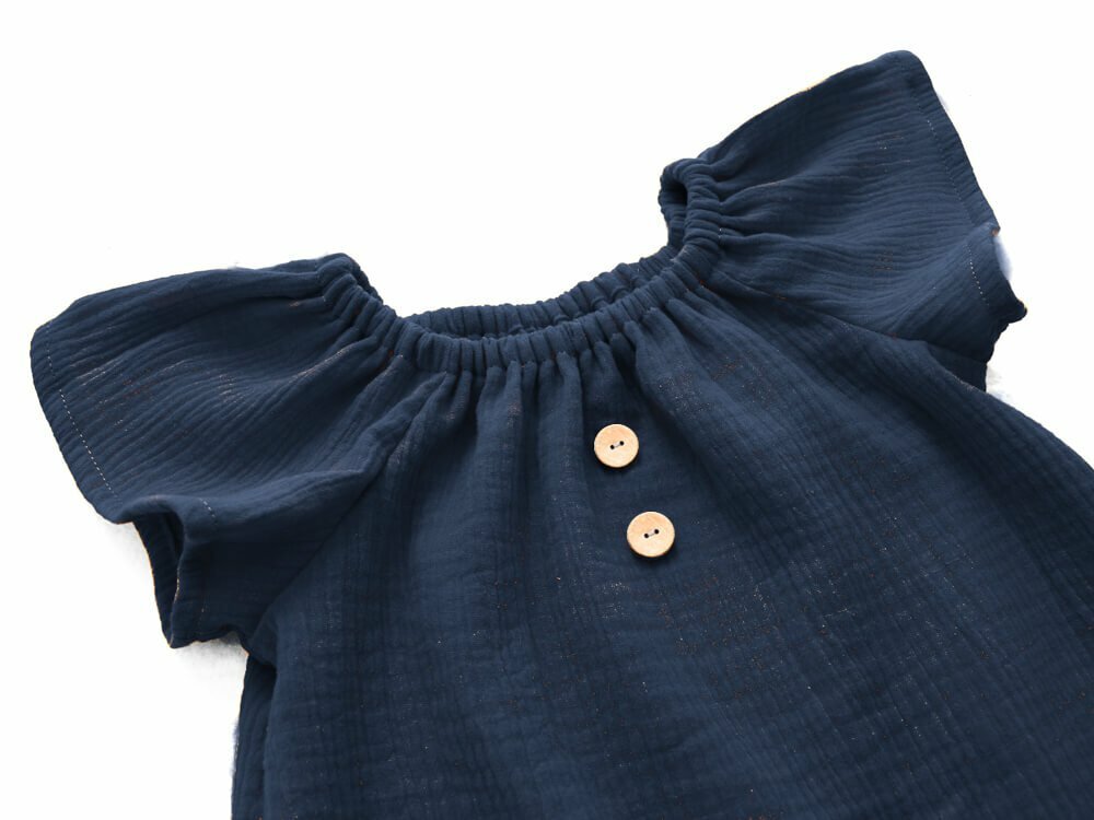 Sommerkleid | Musselin | marine