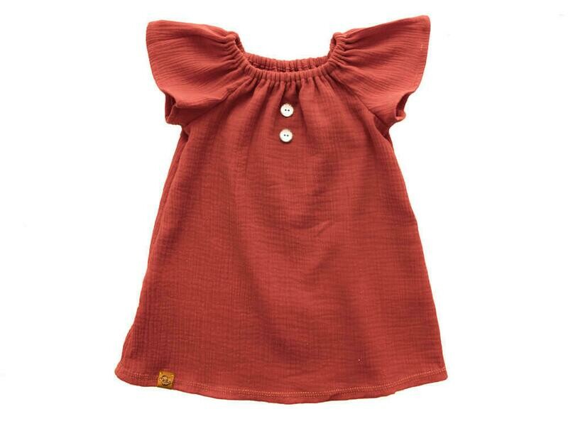 Sommerkleid | Musselin | rost