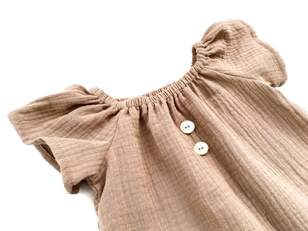 Sommerkleid | Musselin | sand