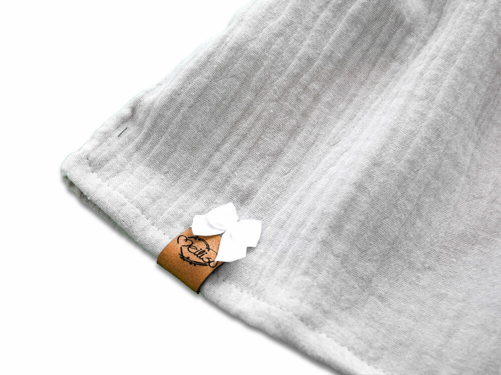 Paperbag Rock | Musselin | hellgrau