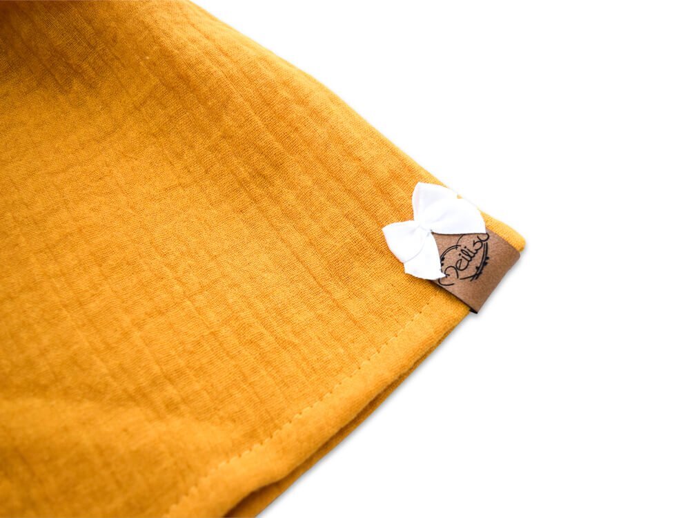 Paperbag Shorts | Musselin | sonnengelb