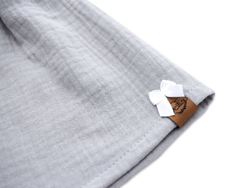 Paperbag Shorts | Musselin | hellgrau