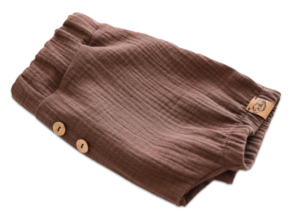 Shorts | Musselin | schokobraun