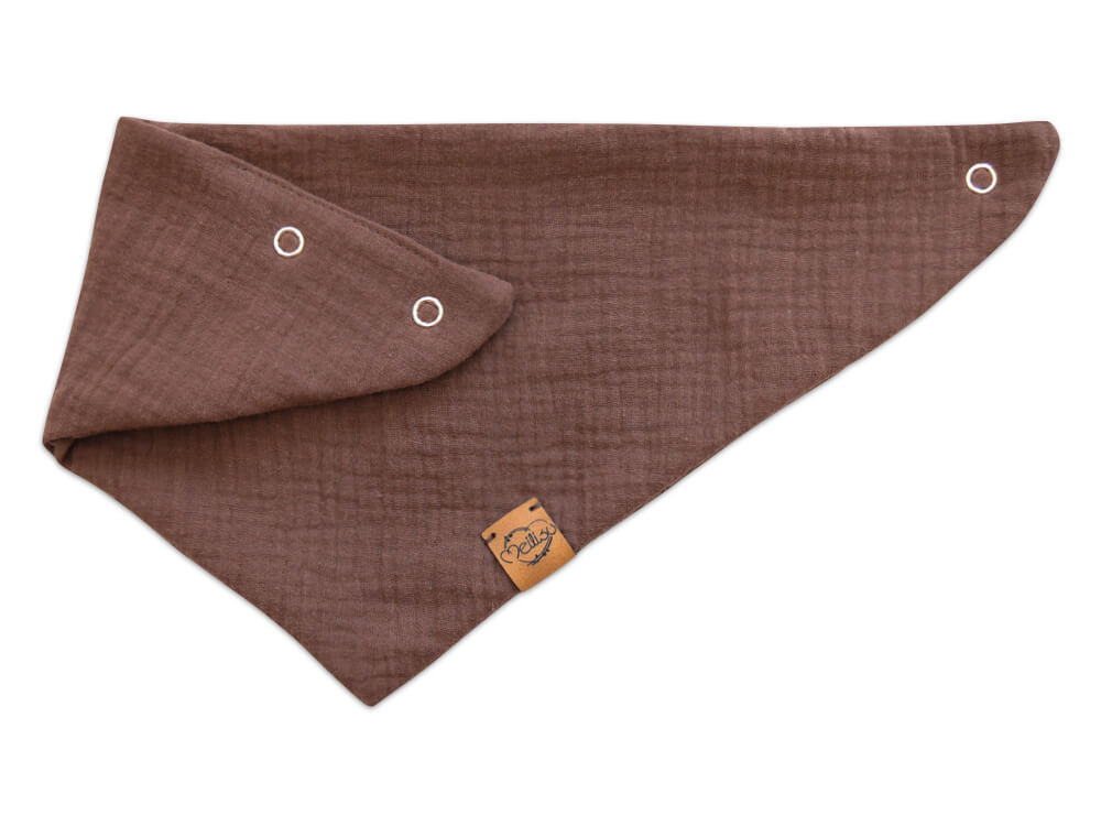 Halstuch | Musselin | schokobraun