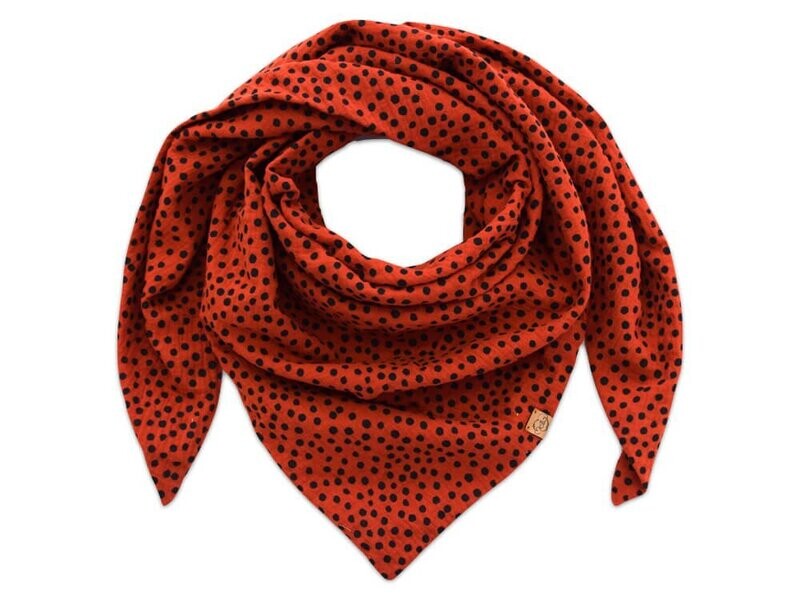 Dreieckstuch Kinder | Musselin | Tupfen rost Dreieckstuch Kinder | Musselin | Tupfen rost