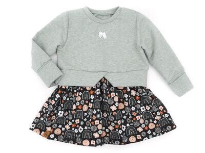 Girly Sweater | blumiger Regenbogen